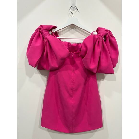 TOCCIN Bow Sleeve Pink Mini Dress size 2 - Picture 6 of 16